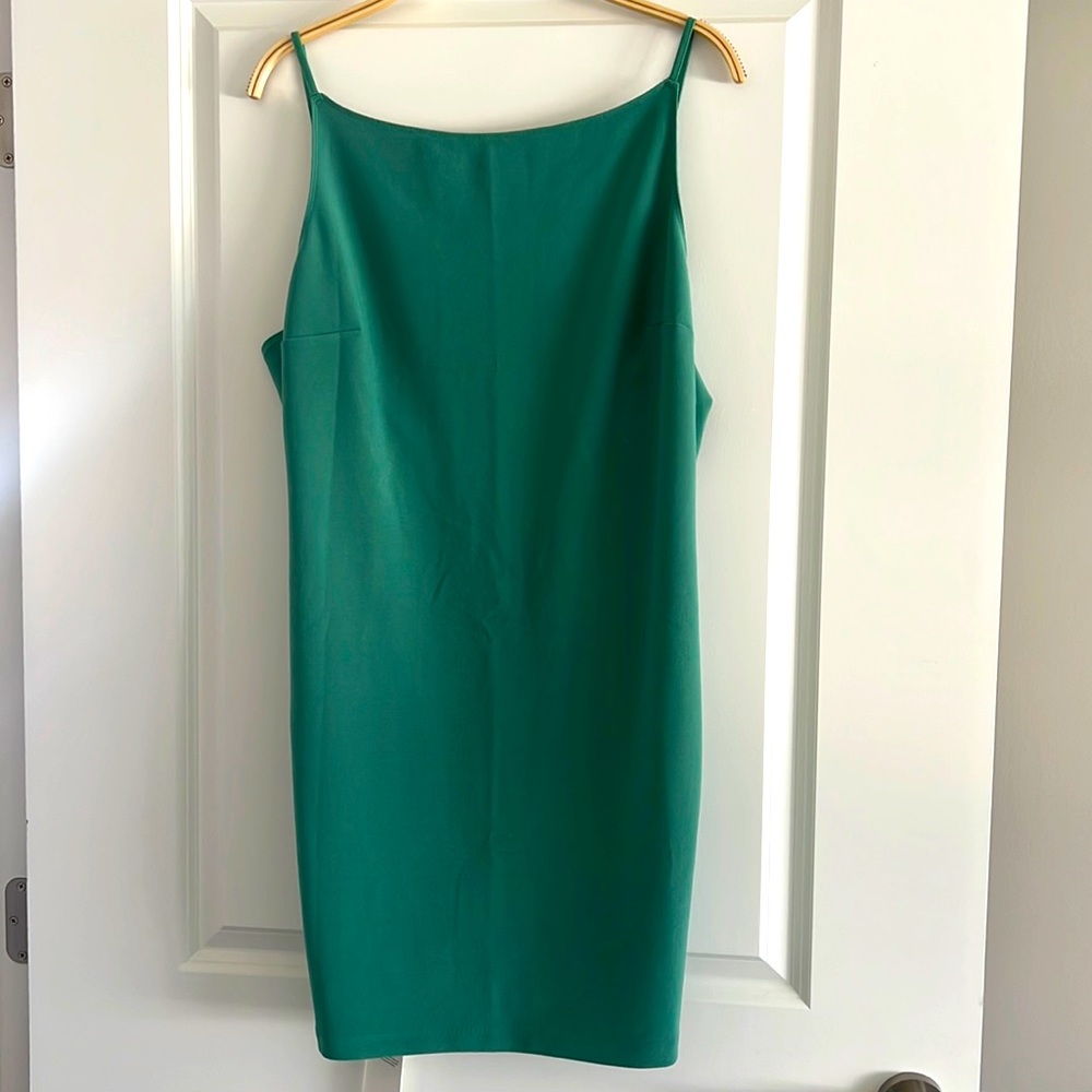A&F, emerald dress, size XL, low back